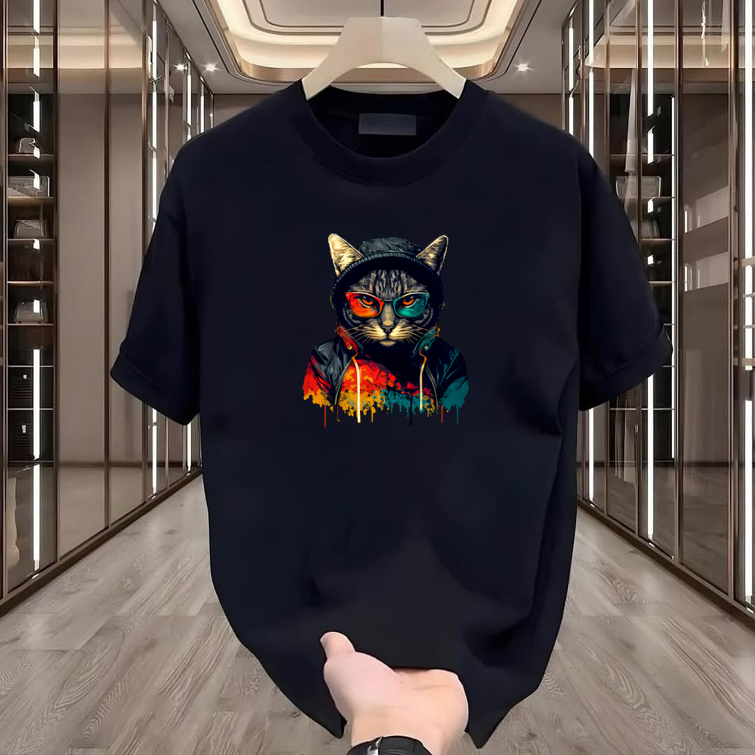 Cat Printed T-Shirt