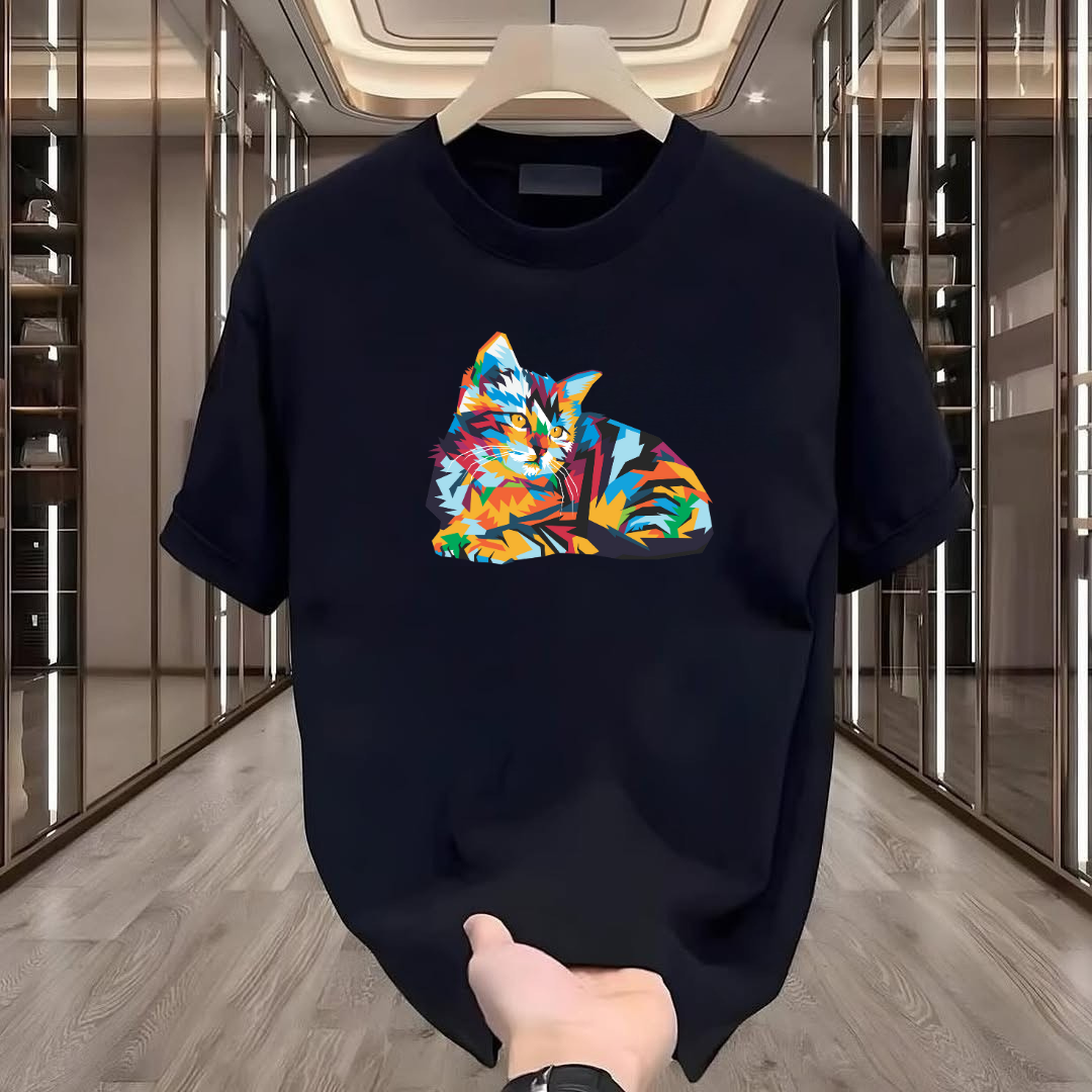 Cat Printed T-Shirt