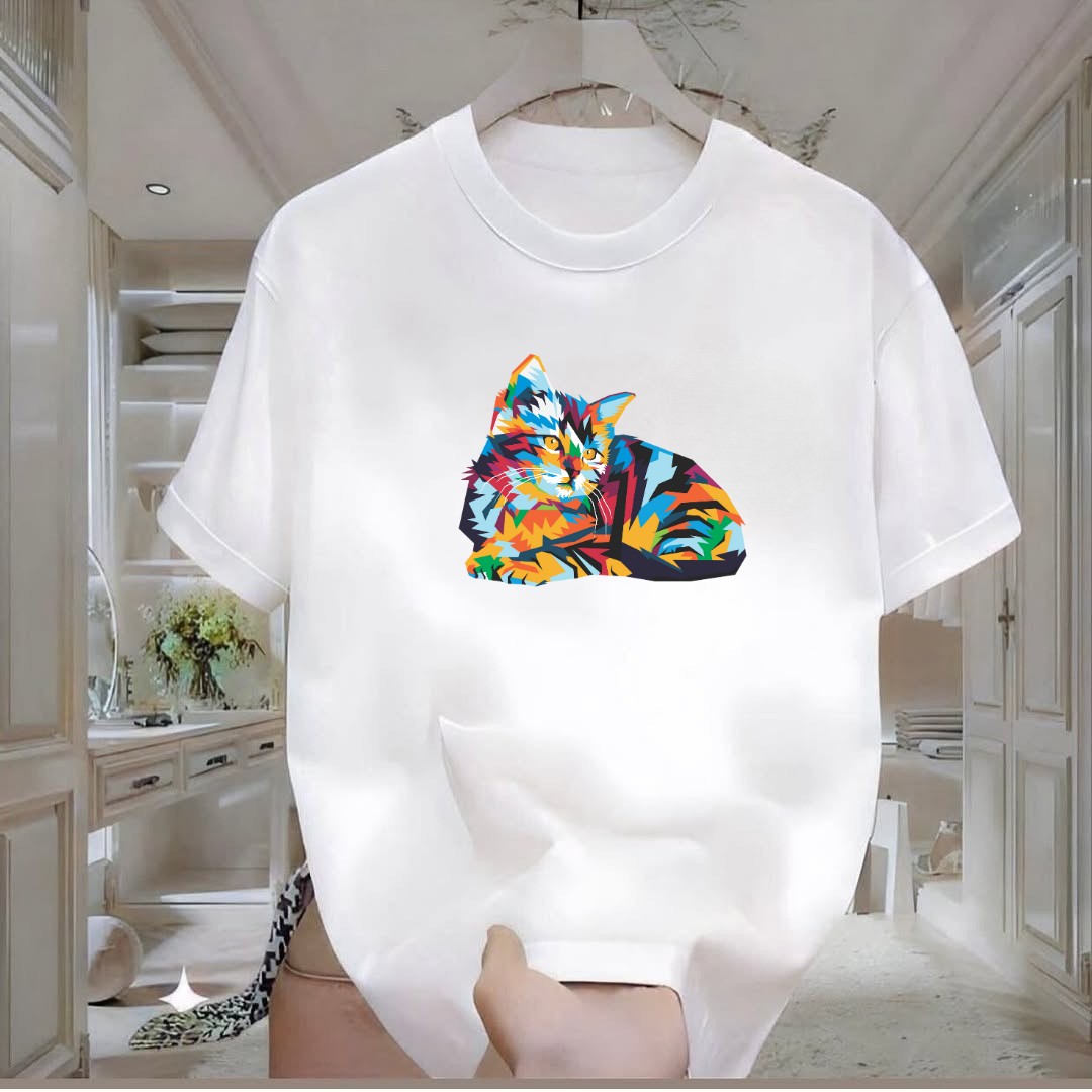 Cat Printed T-Shirt