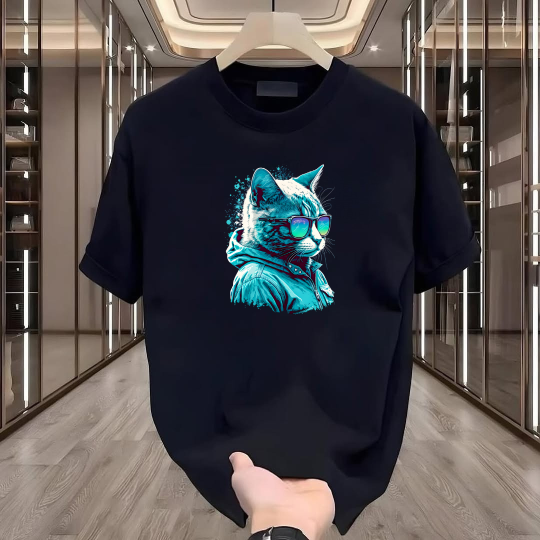 Cat Printed T-Shirt