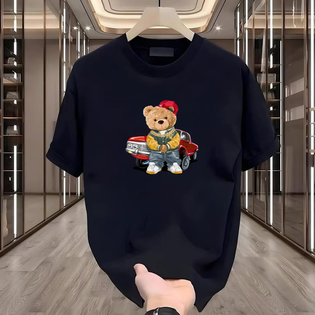 Car Bear Printed Tshirt