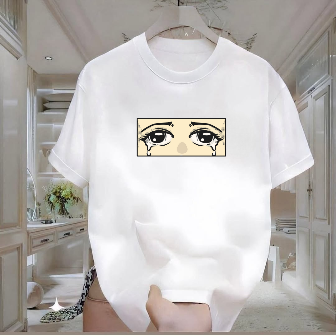 Crying Eye Göz Printed Tshirt