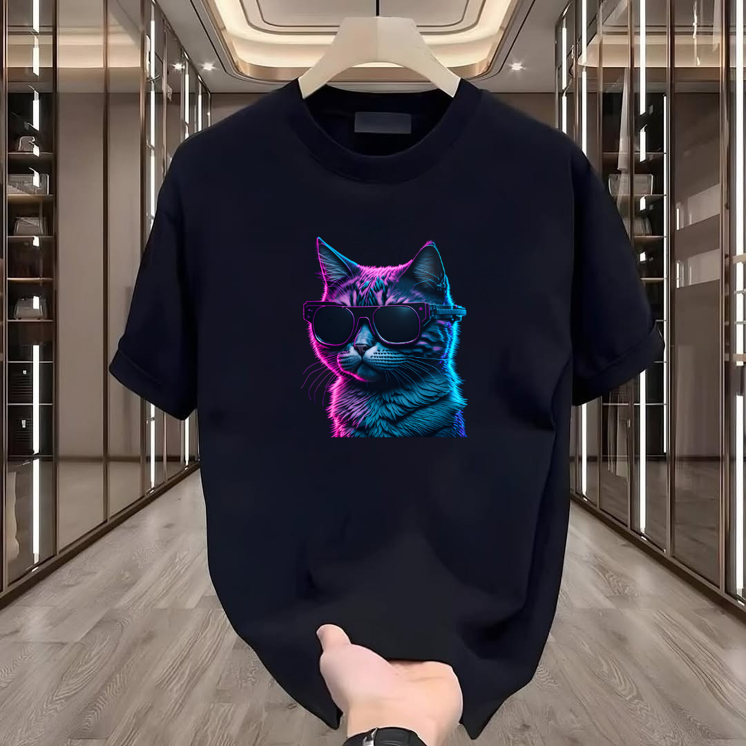 Cat Printed Tshirt
