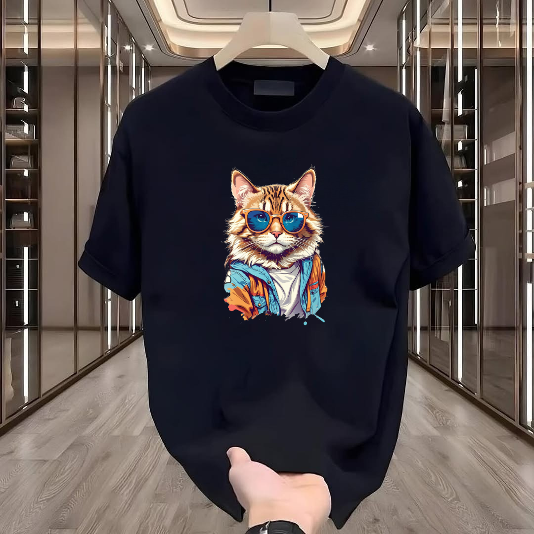 Cat Printed T-Shirt