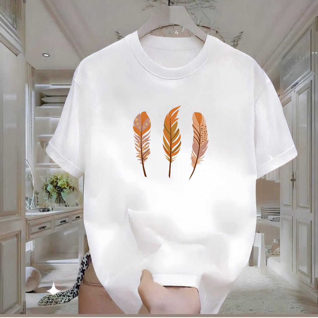 Leaf Printed T-Shirt
