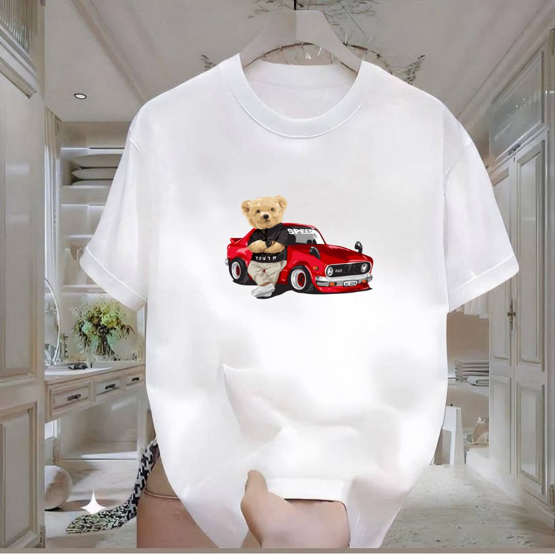 Red Bear Printed Tshirt